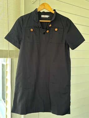 CK Bradley Black Short Sleeve Mini Dress
